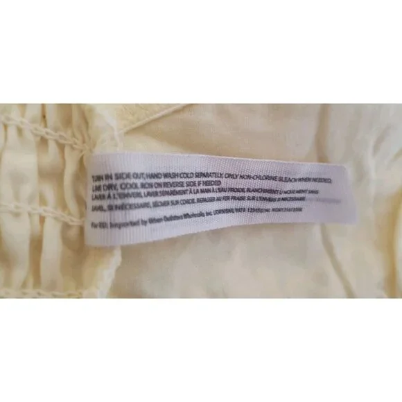 NEW FREE PEOPLE INTIMATELY YELLOW 100% COTTON EYELET EMBROIDERY BRALETTE SMALL - Picture 10 of 11